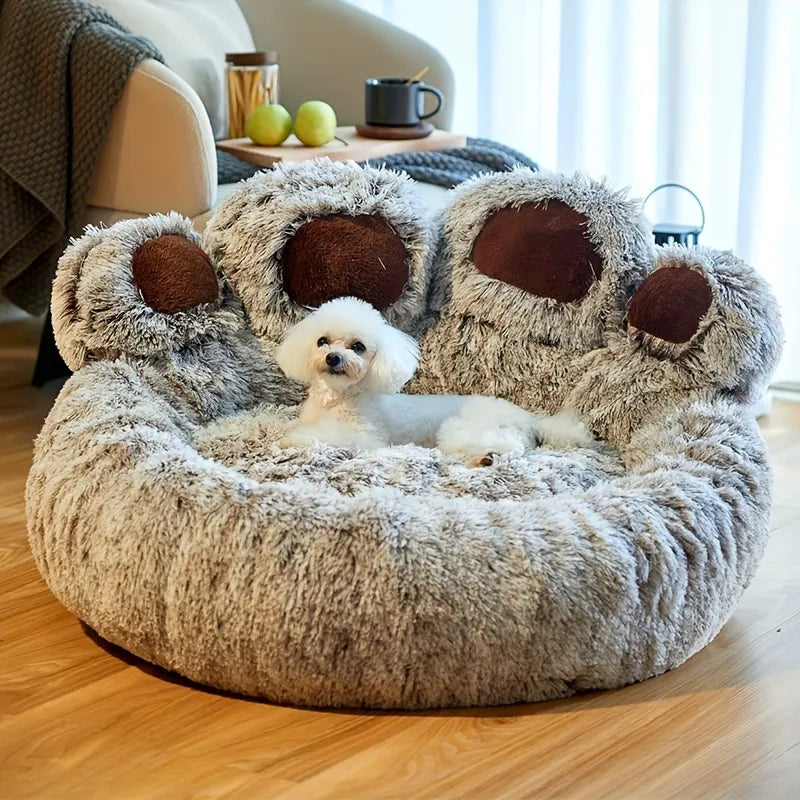 Cozy BearPaw Pet Bed